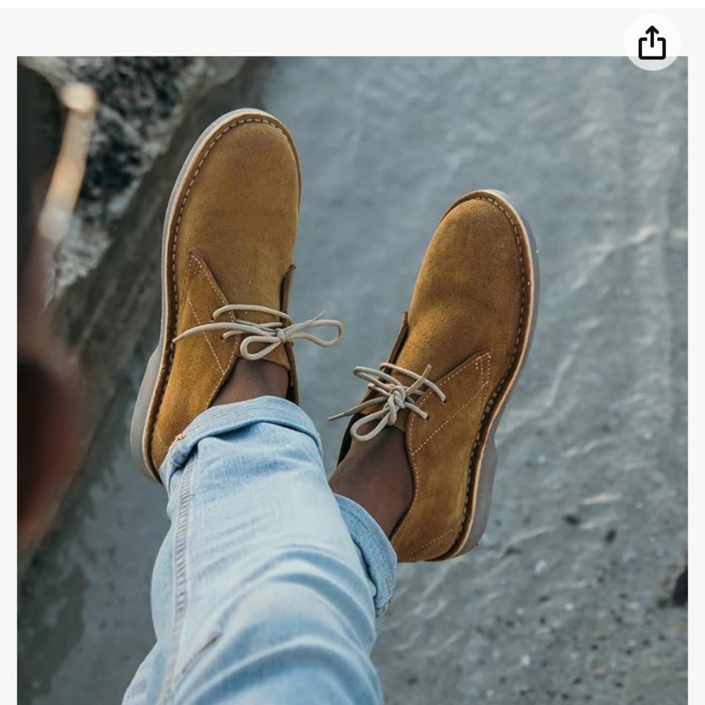 Men's Suede Chukka Boots in Chestnut Brown